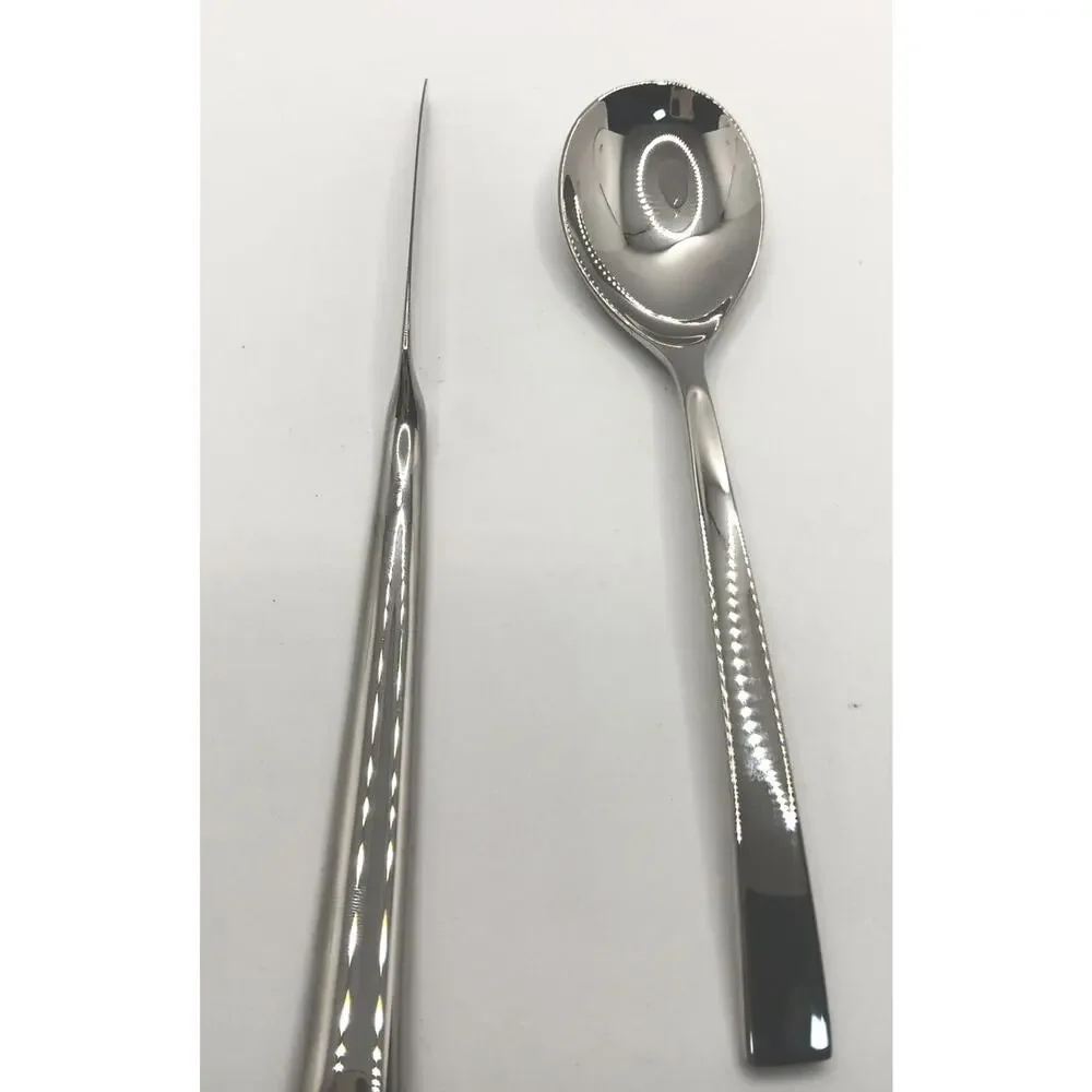 DONNA KARAN Lenox Ascend 3 Piece Serving Hostess Set 18/10 Stainless Flatware